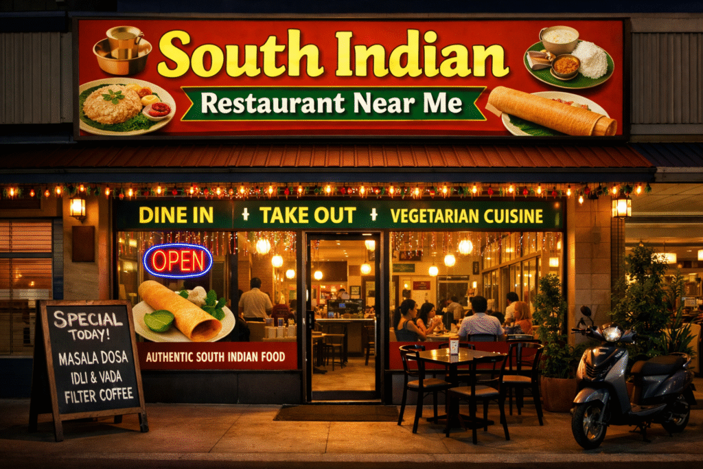 South Indian restaurants near me